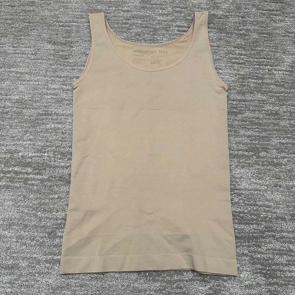 Shapermint Essentials Shapewear Womens XL Beige Seamless Shaping Tank Top Firm